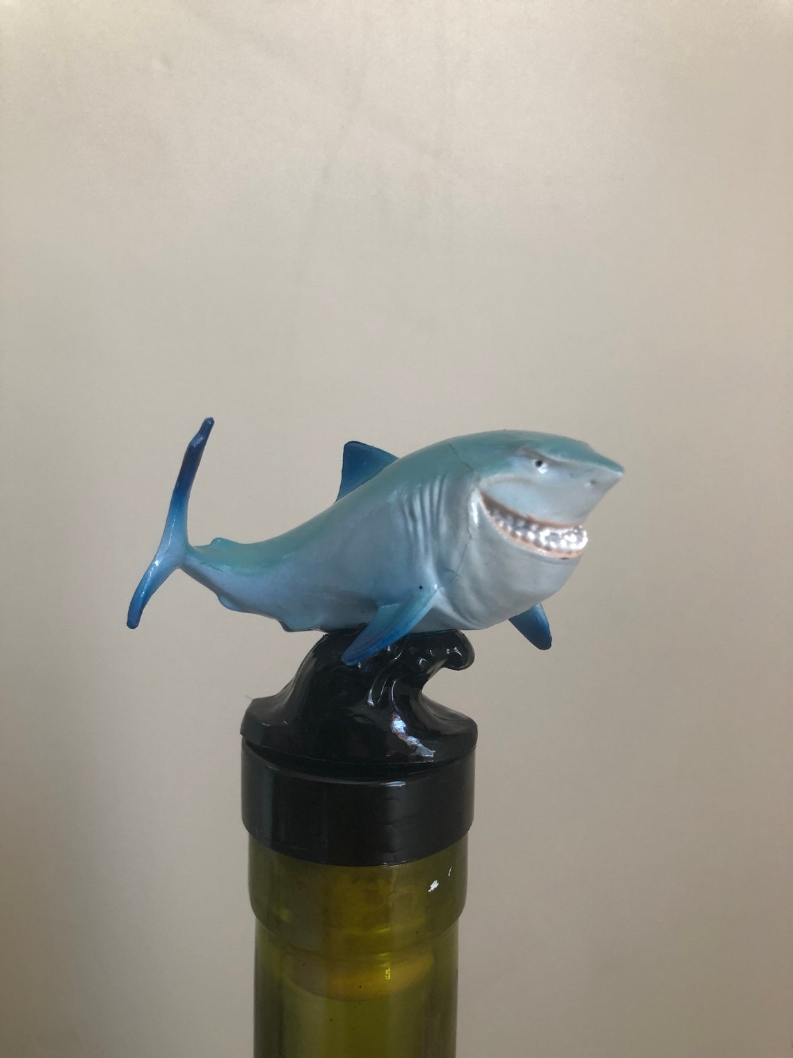 Shark Bruce Bottle Stopper use in a wine or liquor bottle Etsy