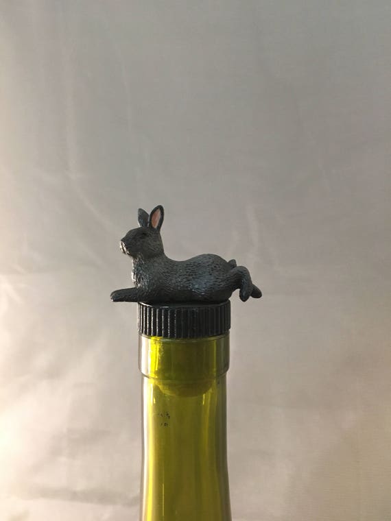 Rabbit Wine Stopper Rabbit Gift Wine Gifts Bar Gift Wine Etsy