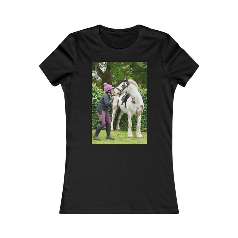 Personalised Photo T-Shirt for Women | Upload Your Own Picture | Custom Horse, Pet or Family Photo Tee | Gift for Her image 4