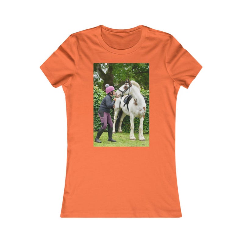 Personalised Photo T-Shirt for Women | Upload Your Own Picture | Custom Horse, Pet or Family Photo Tee | Gift for Her image 2
