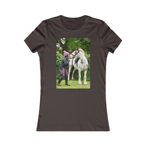 Personalised Photo T-Shirt for Women | Upload Your Own Picture | Custom Horse, Pet or Family Photo Tee | Gift for Her image 3
