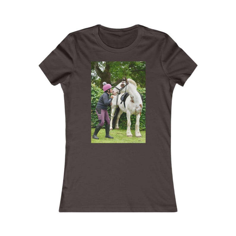 Personalised Photo T-Shirt for Women | Upload Your Own Picture | Custom Horse, Pet or Family Photo Tee | Gift for Her image 3