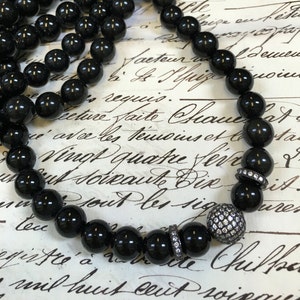 Onyx beads 8mm 10mm round  approximately 54 beads per strand smooth polished onyx 15.5&quot; strand onyx natural onyx polished onyx
