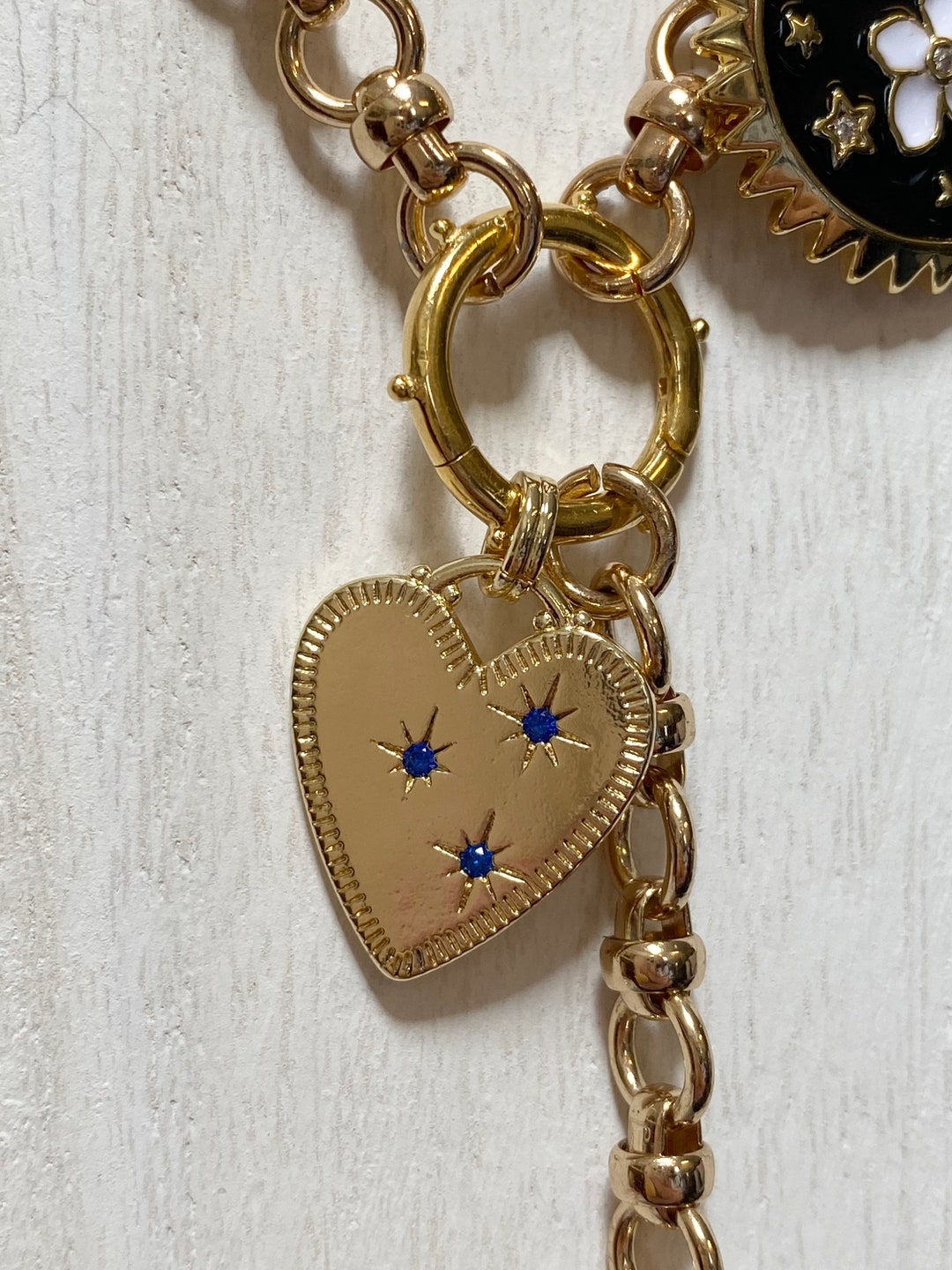Gold Heart Charm Gold Heart Pendant 18mm X 15.5mm Gold Heart Gold ...