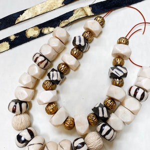 Bone beads,large size,African bone beads,per piece,per strand,African trade beads,large bone beads,Batik beads