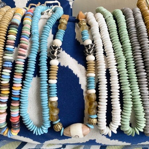 Powdered Glass beads 8 colors Ashanti glass beads recycled glass African glass beads glass beads saucer beads heshi beads sand cast 14mm