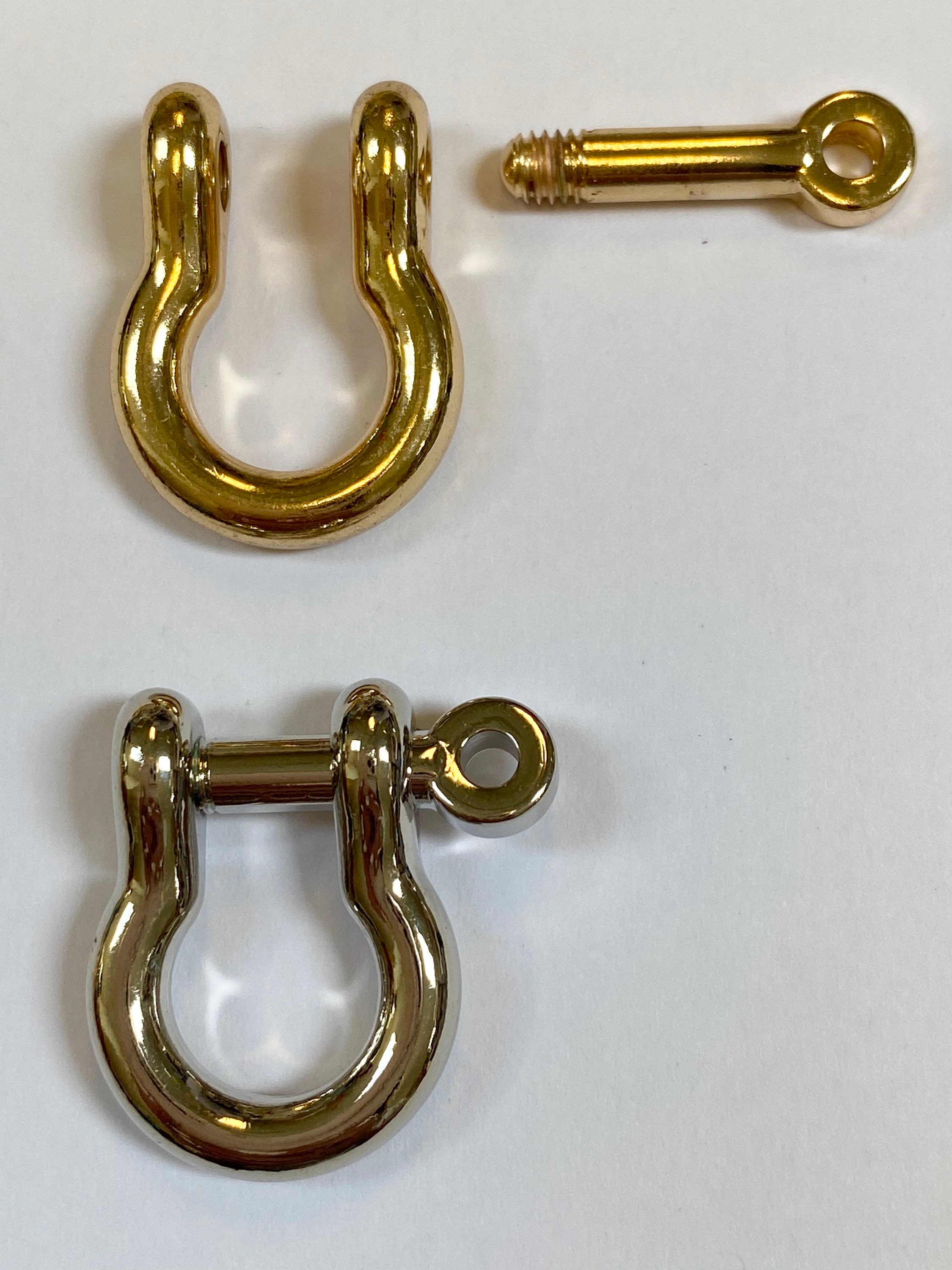 Gold or Silver clasp horseshoe clasp D ring clasp gold clasp Etsy