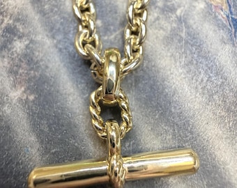 T bar necklace 18” D wears P rendition necklace