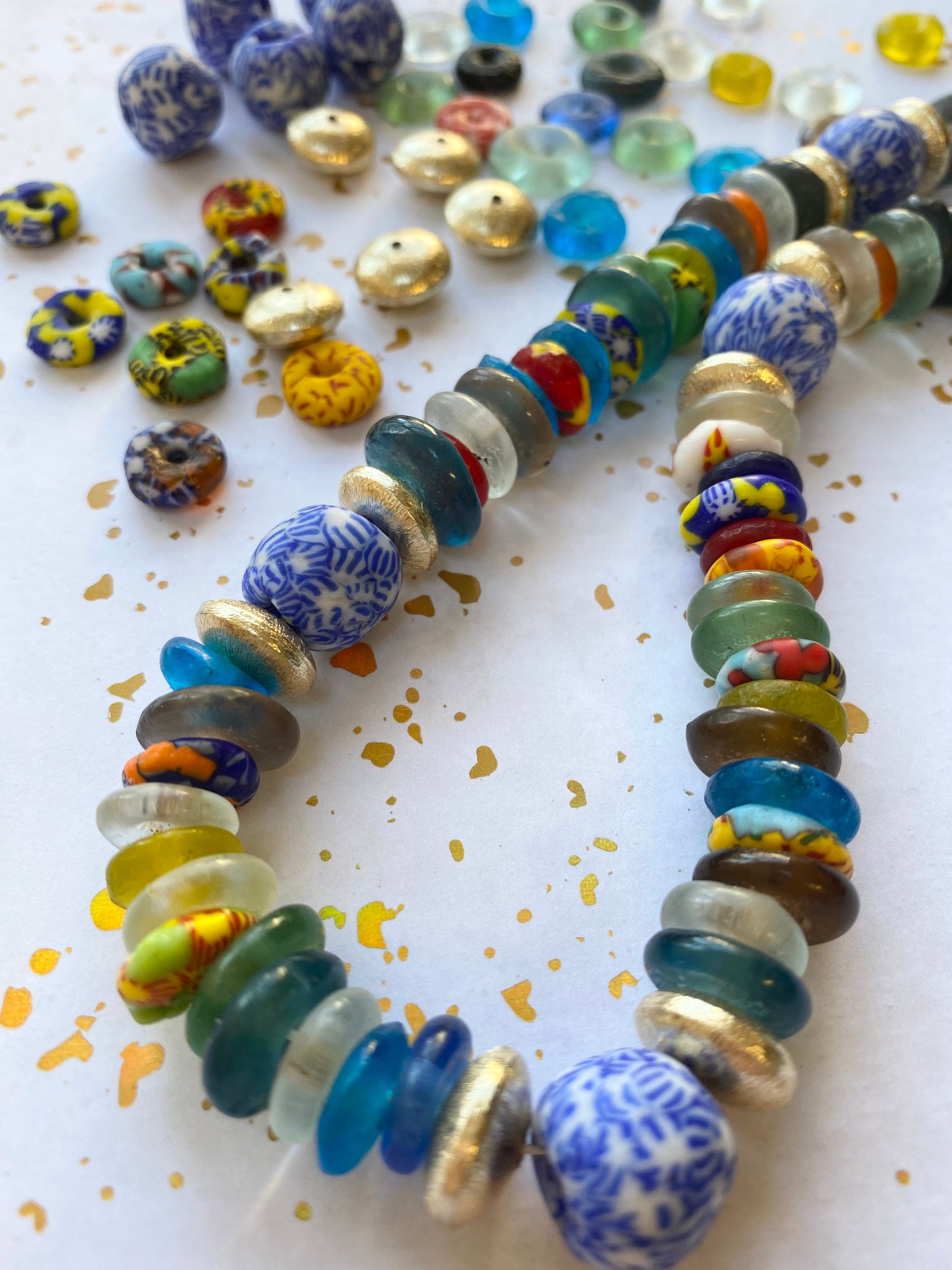 African glass beads discount