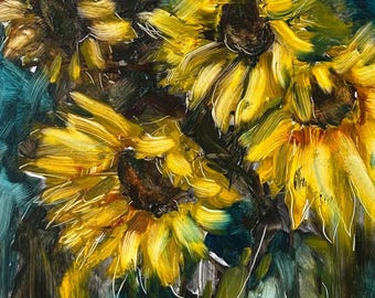 Sunflowers - ORIGINAL Oil Painting
