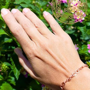Handmade Pure Copper Bracelet or Anklet - Infinity