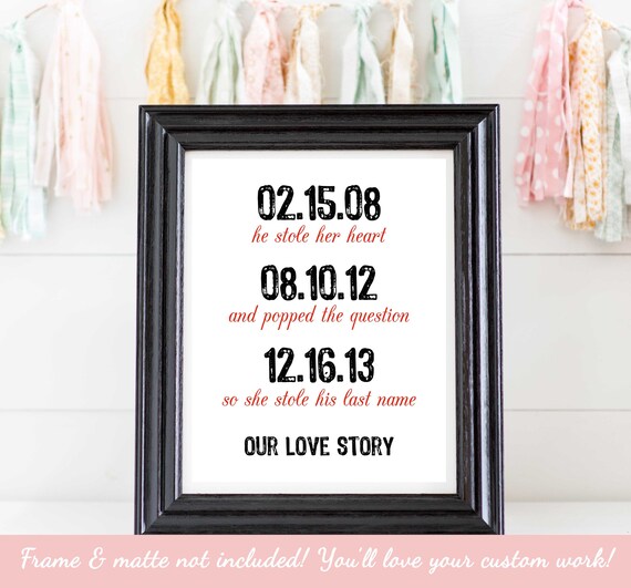 Gift for husband 8x10 Wedding gifts Engagement party Etsy