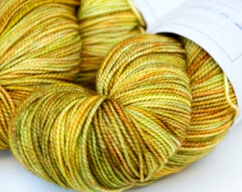 Ripening Fields -- Curious Sock (100% superwash merino, fingering weight)