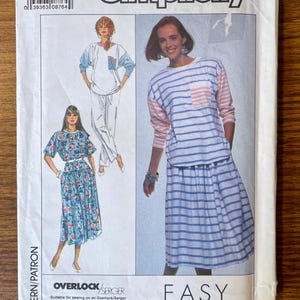 Simplicity 9113 Casual wardrobe 1980's sewing pattern 10 12 UNCUT