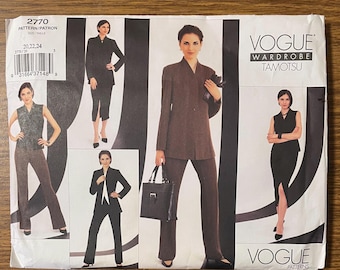 Vogue 2770 Tamotsu wardrobe sewing pattern 20 22 24 UNCUT