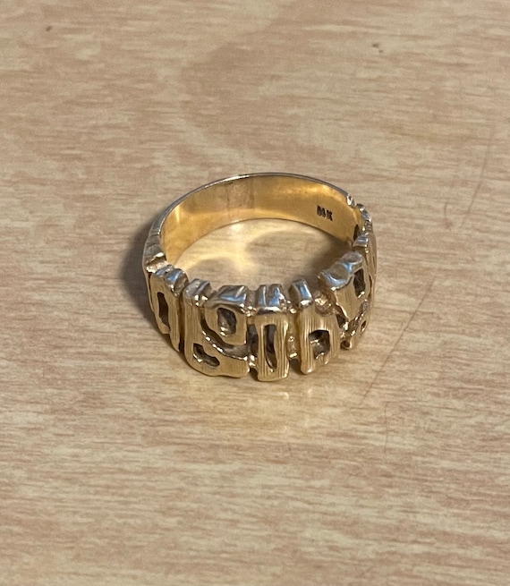 14k solid gold ring 5g