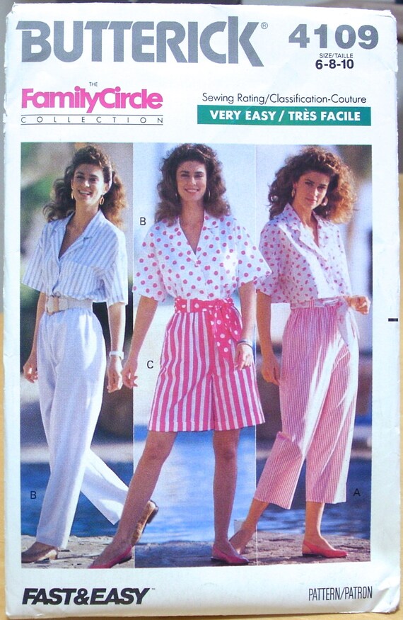 Butterick 4109 Summer wardrobe 1980's sewing pattern 6 8 | Etsy