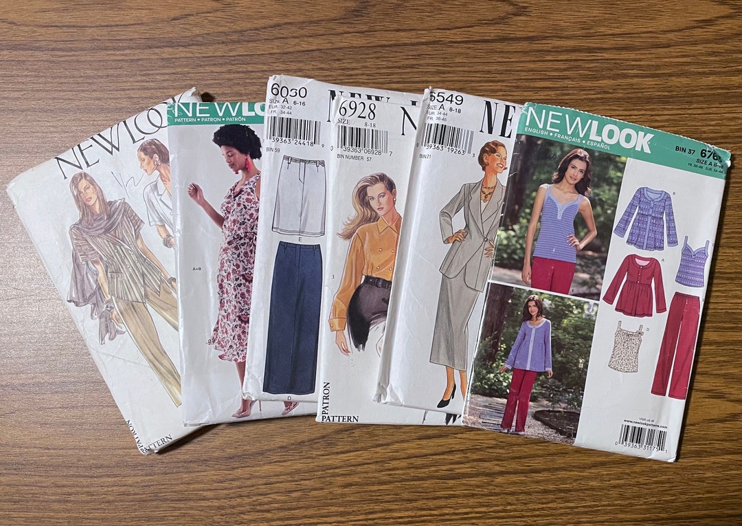 New Look Lot of 6 Sewing Patterns ALL UNCUT - Etsy