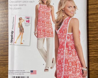 Simplicity 1133 Summer wrap top and pants sewing pattern 6-18 UNCUT