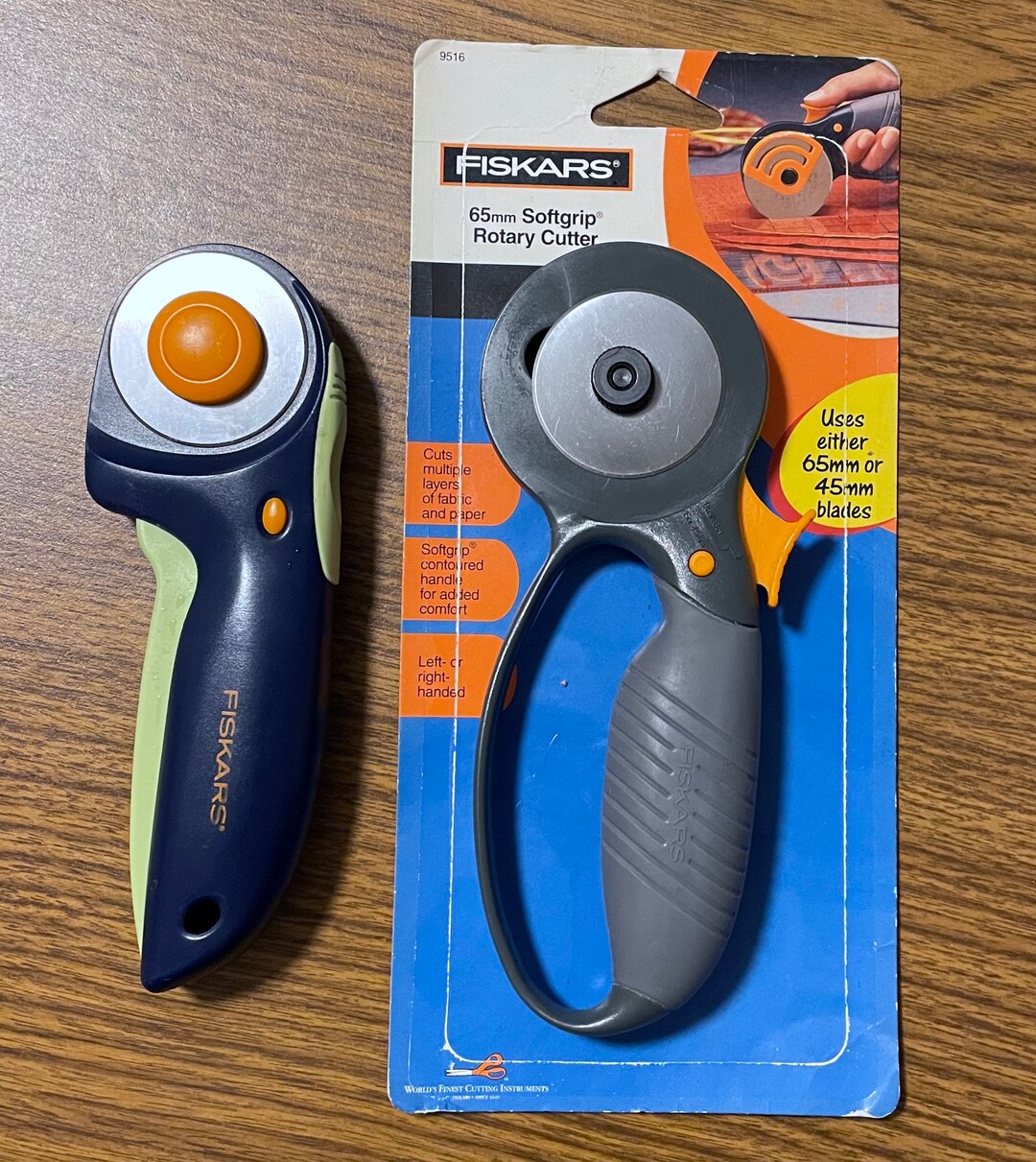 Lot of 2 Fiskars Rotary Cutters for Both 65mm and 45mm Blades Etsy