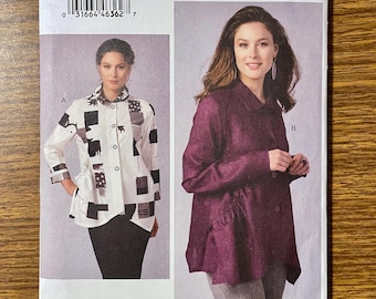 Marcy Tilton asymmetrical shirt sewing pattern 4-14 UNCUT