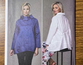 Butterick 6459 Designer loose fitting top sewing pattern 16-24 UNCUT