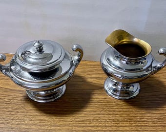 Sugar bowl and creamer by Landers Frary and Clark LF&C Universal