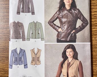 Simplicity 2341 Jacket and vest sewing pattern 16-24 UNCUT