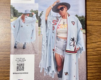 Simplicity Know Me 2102 Bomber Cape sewing pattern All sizes UNCUT