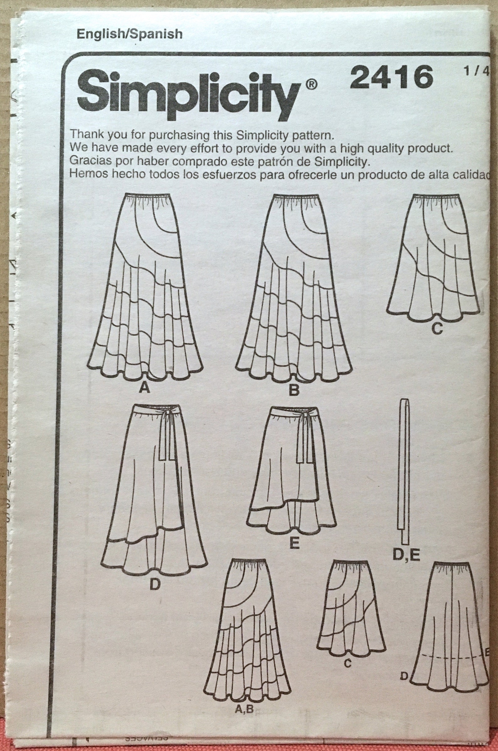 Simplicity 2416 Khaliah Ali designer flared skirts sewing | Etsy