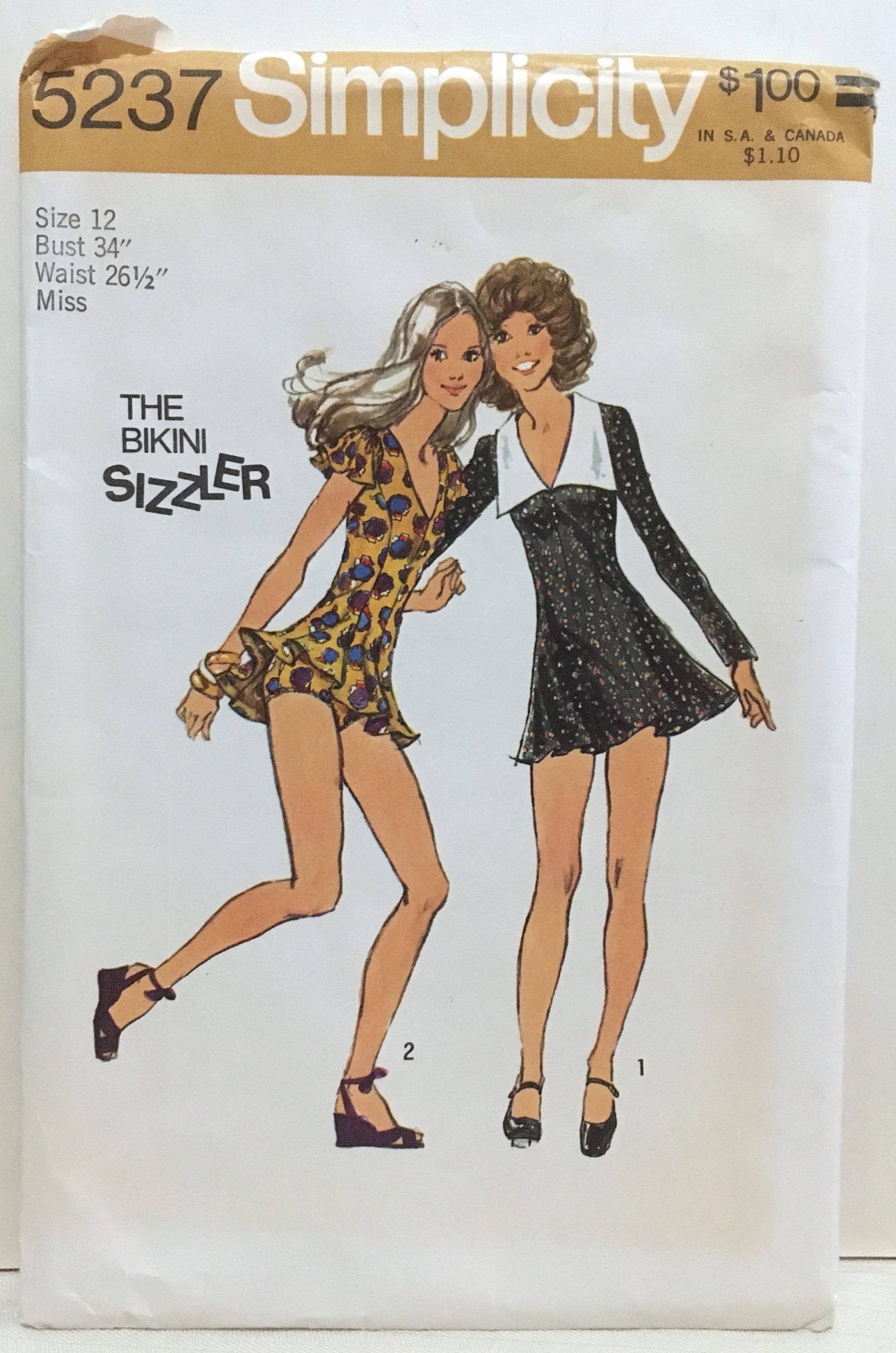 Vintage Mini Dress Sewing 