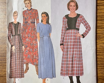 Simplicity 8223 Long dress with princess seams sewing pattern 8 10 12 UNCUT