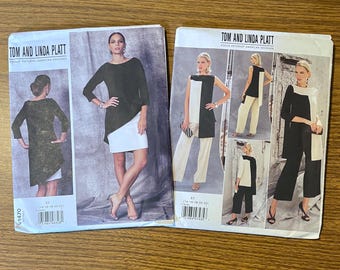 You get both! Designer sewing patterns 14-22 UNCUT