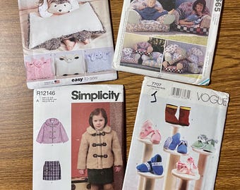 You get all 4! Baby bundle sewing patterns UNCUT