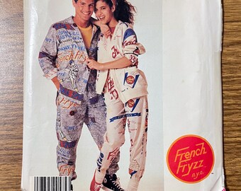 McCall's 3375 P910 jacket shirt and pants 1980's sewing pattern Medium UNCUT