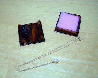 Mallorca pearl pendant on 14k gold chain Very tiny
