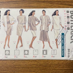 Butterick 6966 Classic casual wardrobe sewing pattern 6-14 UNCUT