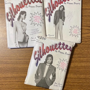 You get all 3! Plus size Silhouettes sewing patterns UNCUT