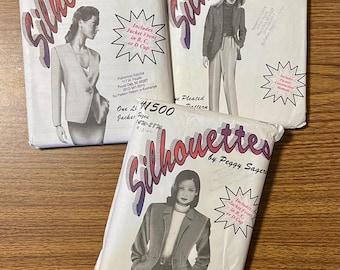 You get all 3! Plus size Silhouettes sewing patterns UNCUT