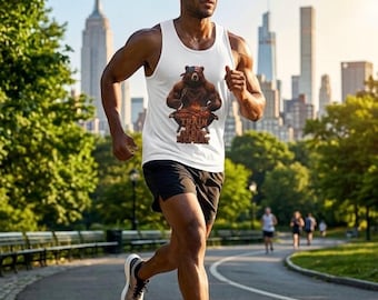 Bear Grill 'Train Eat Sleep Repeat' Tank Top | Camping BBQ Fitness Shirt