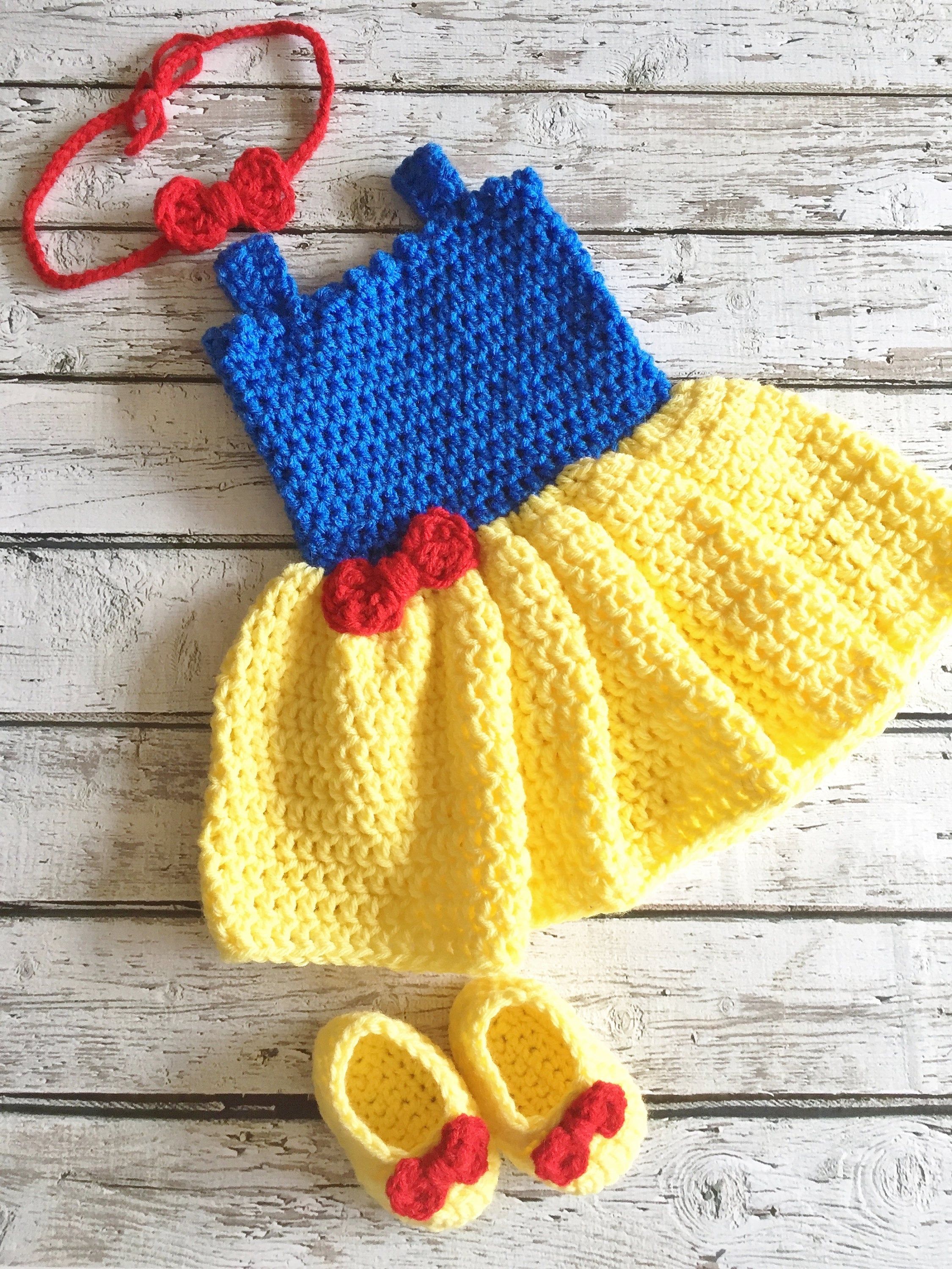 Snow White Costume Crochet Baby Snow 