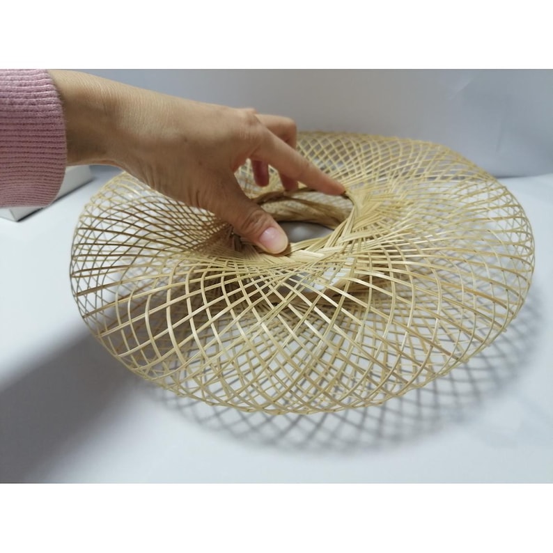 Set of 2 Woven Bamboo Craft Forms, Flexible DIY Lantern Frames ...