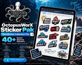 Octopus WorX Sticker Pack (zip file)