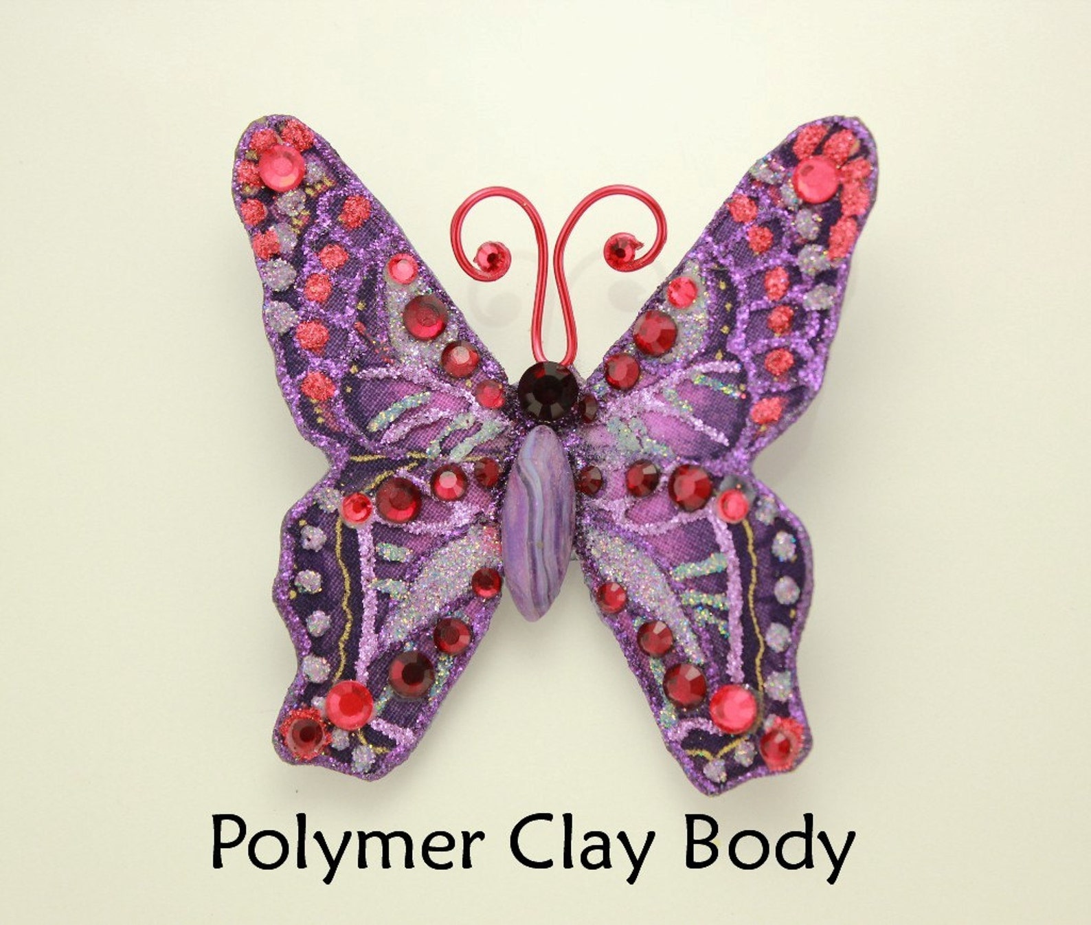 Handmade Butterfly Brooches & Swarovski Crystal Etsy