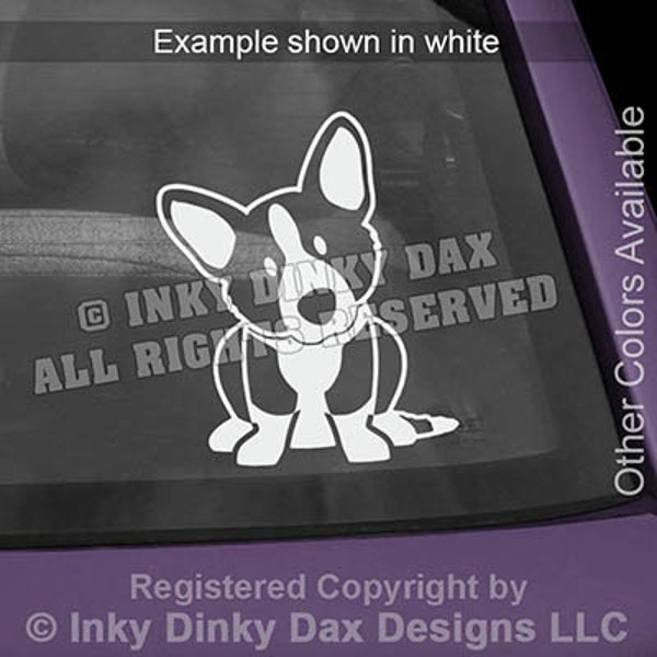 Cardigan Welsh Corgi Cartoon Vinyl Decal