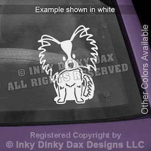 Papillon Cartoon Vinyl Decal