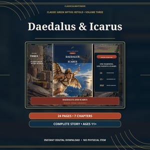 La rivisitazione della storia di Dedalo e Icaro, un racconto della mitologia greca in formato PDF.