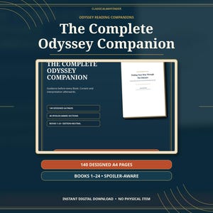 The Odyssey Reading Companion PDF, Spoiler-Aware Book-by-Book Guide and Homer Study Notes