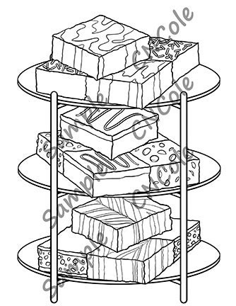 Brownies Printable Coloring Page Instant Download JPEG and PDF - Etsy UK