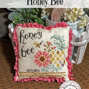 Kruissteekpatroon HoneyBee - Bee - pdf-download door KiraLyn's Needlearts